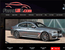 Tablet Screenshot of franksautogroup.com